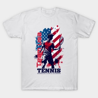 usa tennis team in paris 2024 T-Shirt